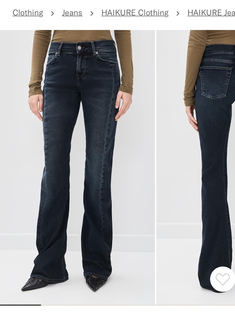 Haikure Gery Black Moon Jeans NWT